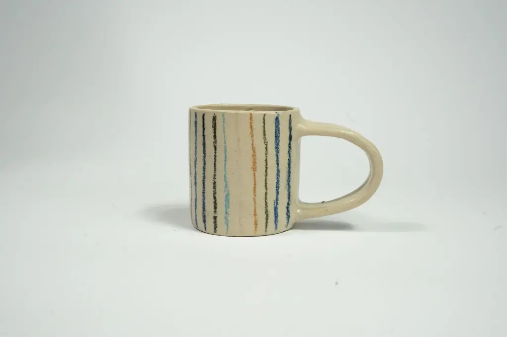 Espresso kopje met strepen