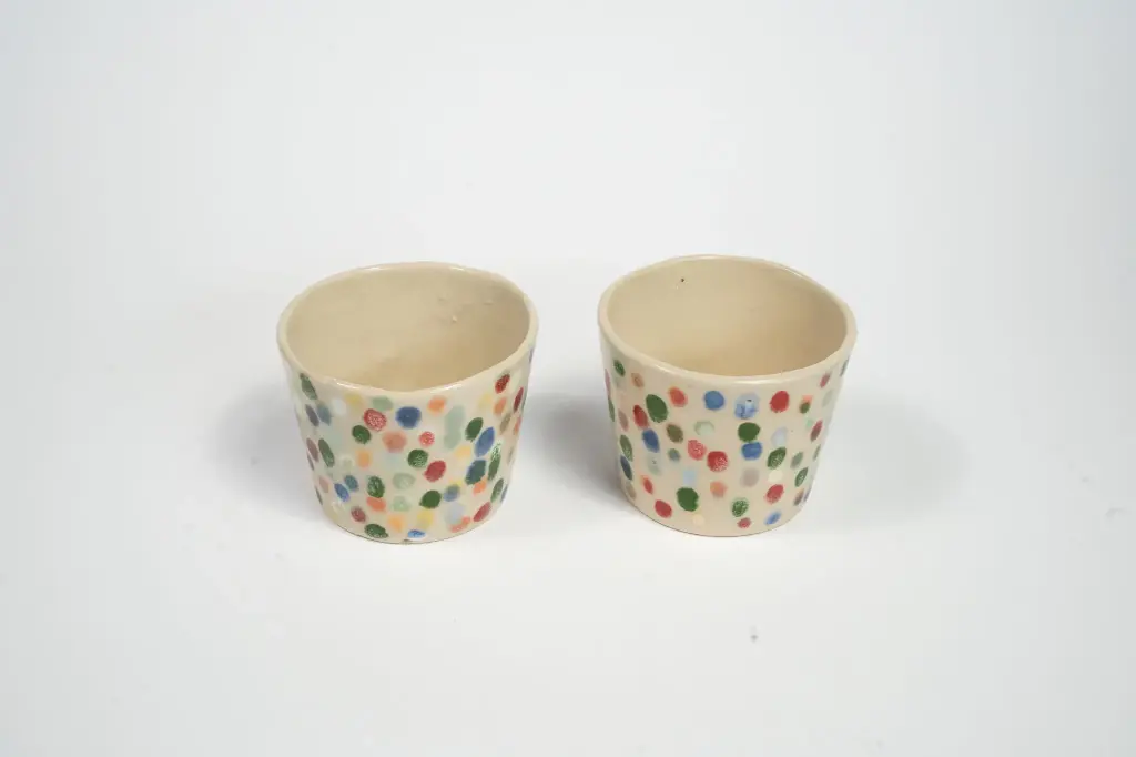 Koffiekopjes zonder oor (set van 2)