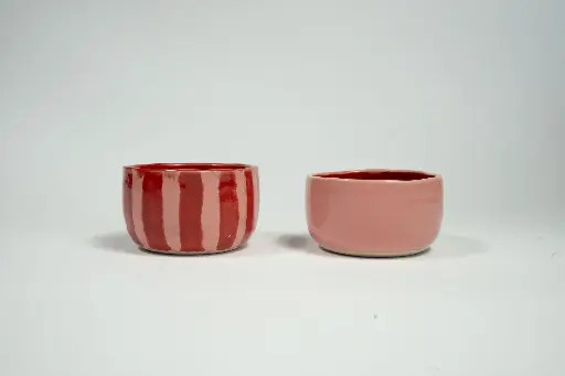 Kleine koffiekopjes zonder oor (duo)