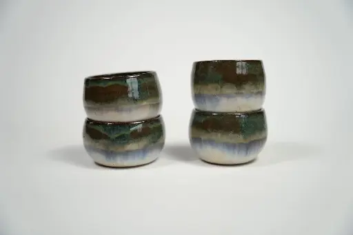 Kleine koffiekopjes zonder oor (set van 4)